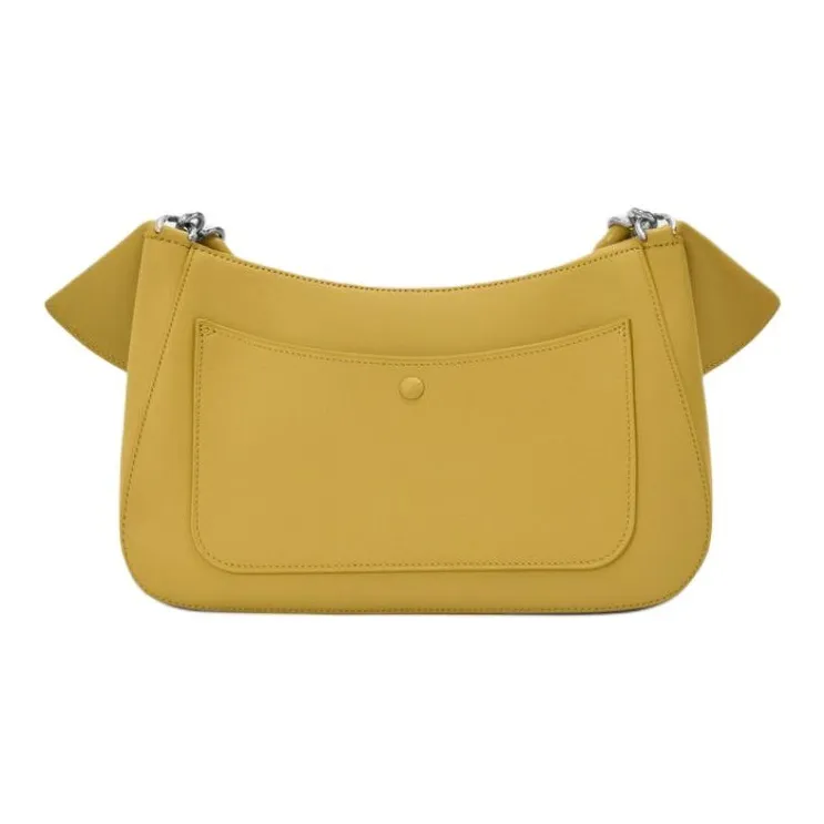 LOEWE Calfskin Shoulder Bag, Crossbody Bag, Handbag Medium Size Women's Ginger Yellow-6