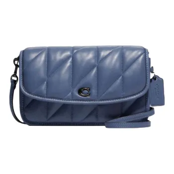 COACH Hayden Leather Pillow Bag Shoulder Bag Women's Blue