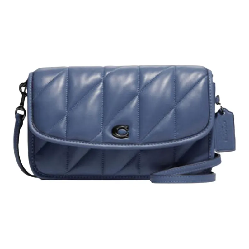 COACH Hayden Leather Pillow Bag Shoulder Bag Women's Blue-0