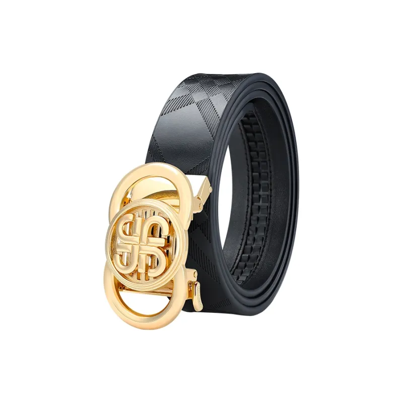 MILLIE'S Cow Split Leather Belts Men's Width 3.4cm-0