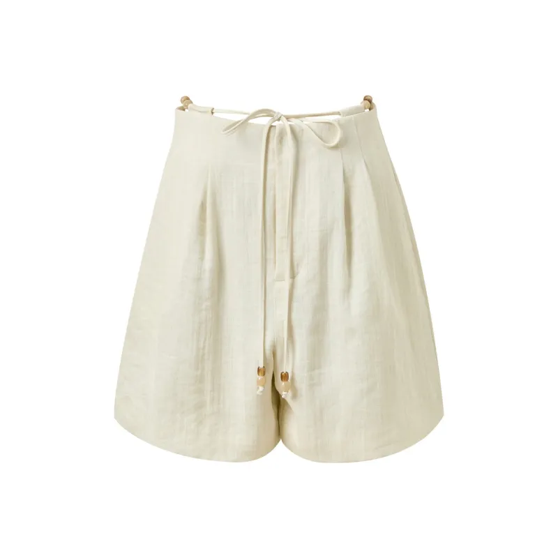 3COLOUR Casual Shorts Women's Apricot-0