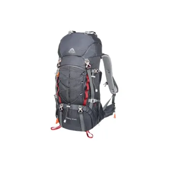 AIONE Mountaineering Bag Outdoor Bag PU 50L Gray Unisex
