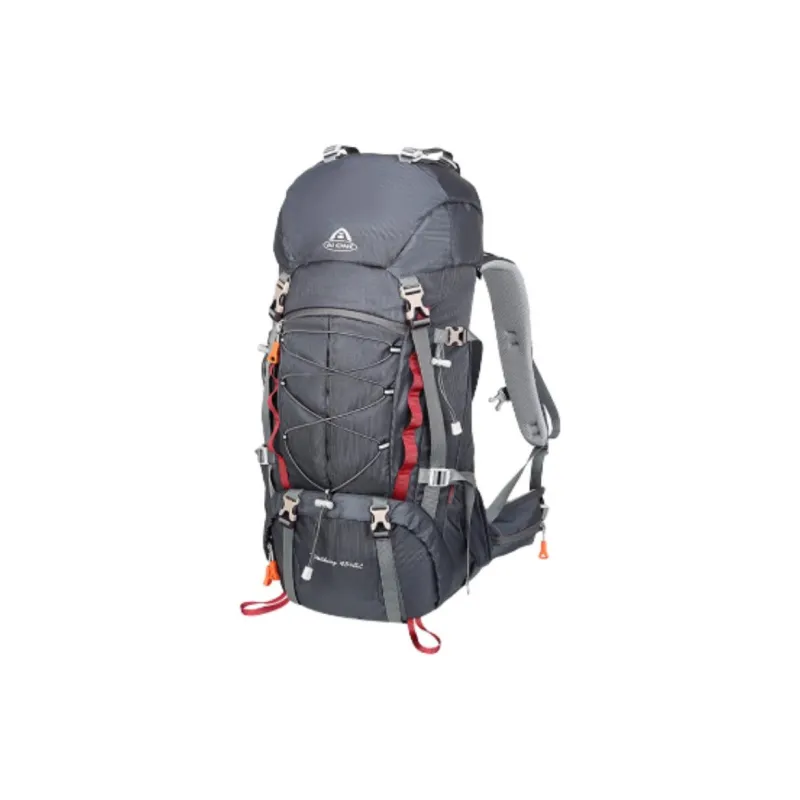 AIONE Mountaineering Bag Outdoor Bag PU 50L Gray Unisex-0