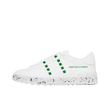 Valentino GARAVANI Open For A Change Low Top Skateboard Shoes Men's White