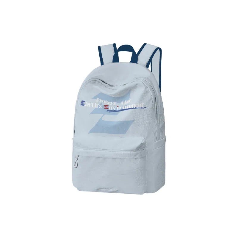 FINITE LOOP Polyester Backpack Unisex Blue-1