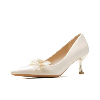 GOSO Slim Heel High Heels 6CM Women's Apricot