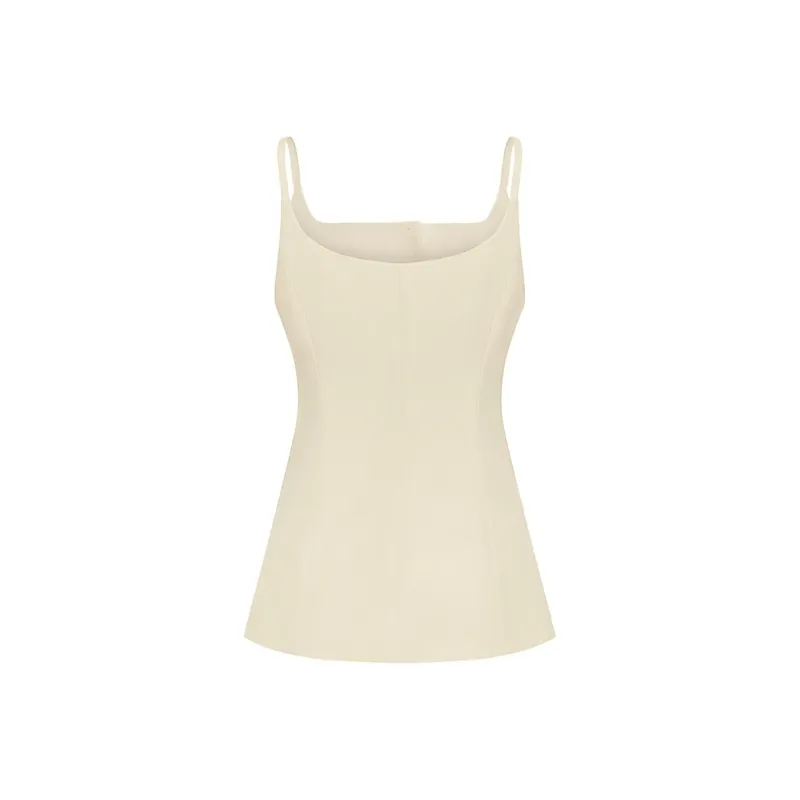 Amyenjoylife Camisoles Women's Beige Apricot-1
