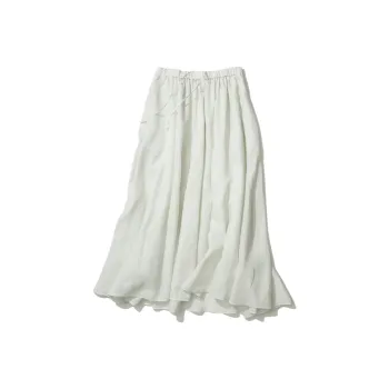 ATON Casual Long Skirts Women's Mint Green