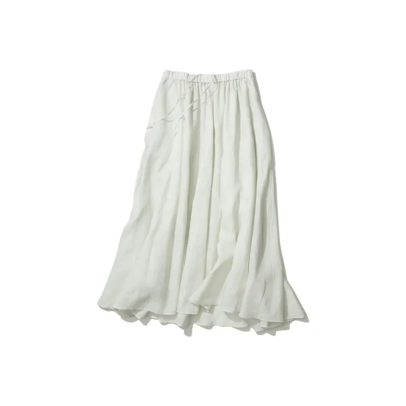 ATON Casual Long Skirts Women's Mint Green-0
