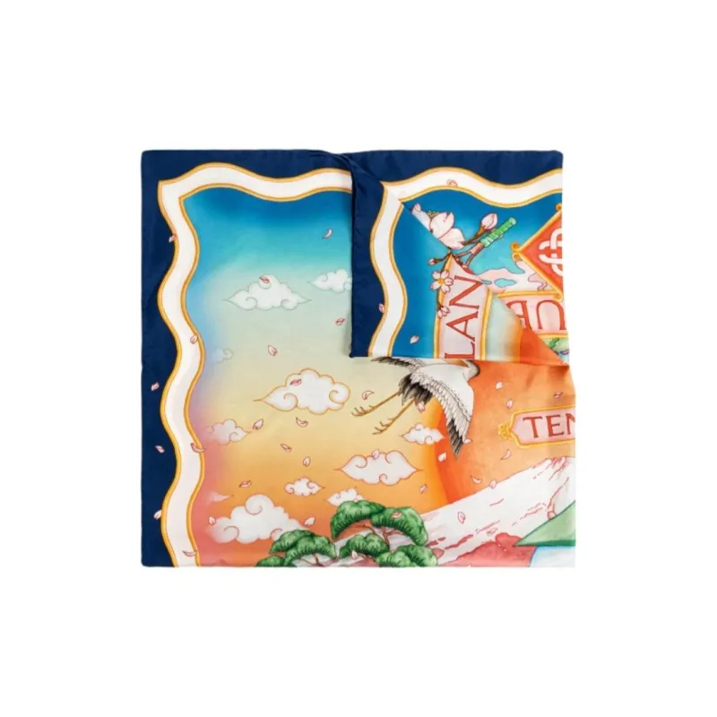 CASABLANCA Floral print Silk Scarf-0