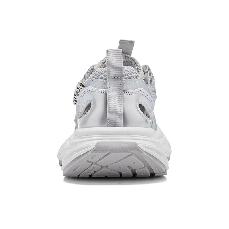 La Chapelle Abrasion Resistant Low Top Chunky Sneakers Women's Blue-3