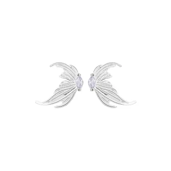 ALI THE FOX 999 Fine Silver Stud Earrings Women's