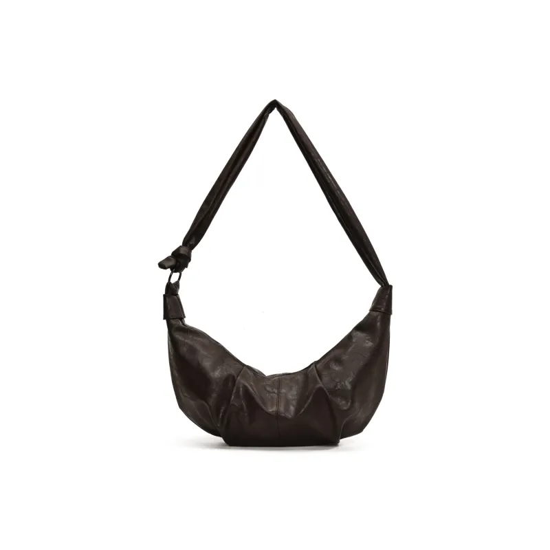 RIVMIND PU Dumpling Bag, Crossbody Bag, Shoulder Bag Women's Black/Khaki/Coffee/Brown-11