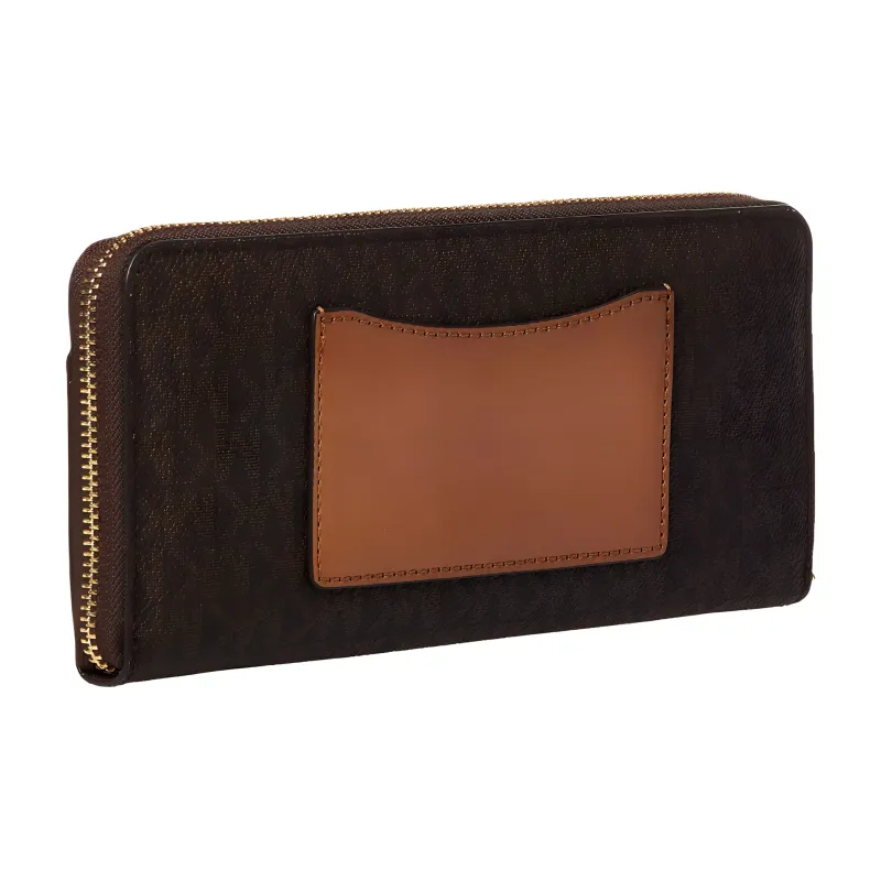 MICHAEL KORS Mercer Leather Card Holder Wallet Women's Brown-1