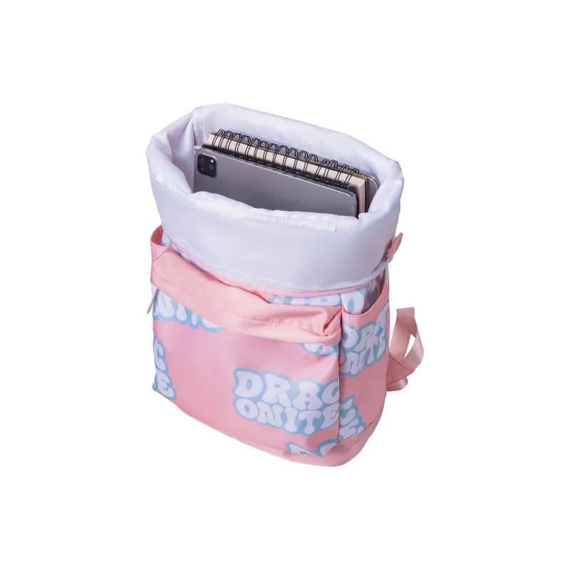 DRACONITE Polyester Backpack Unisex Dusty Pink-13