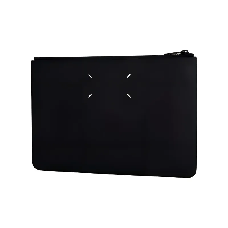 Maison Margiela Cow Leather Clutch Unisex Black-1
