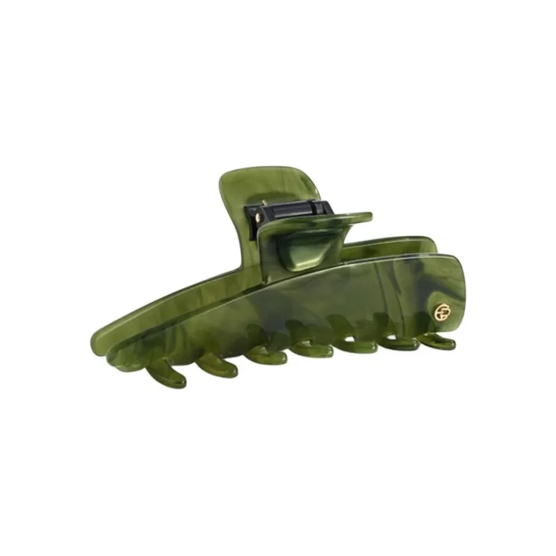 EVITA PERONI Acetate Plate Hair Clips Women's Blazing Shadow Green-0