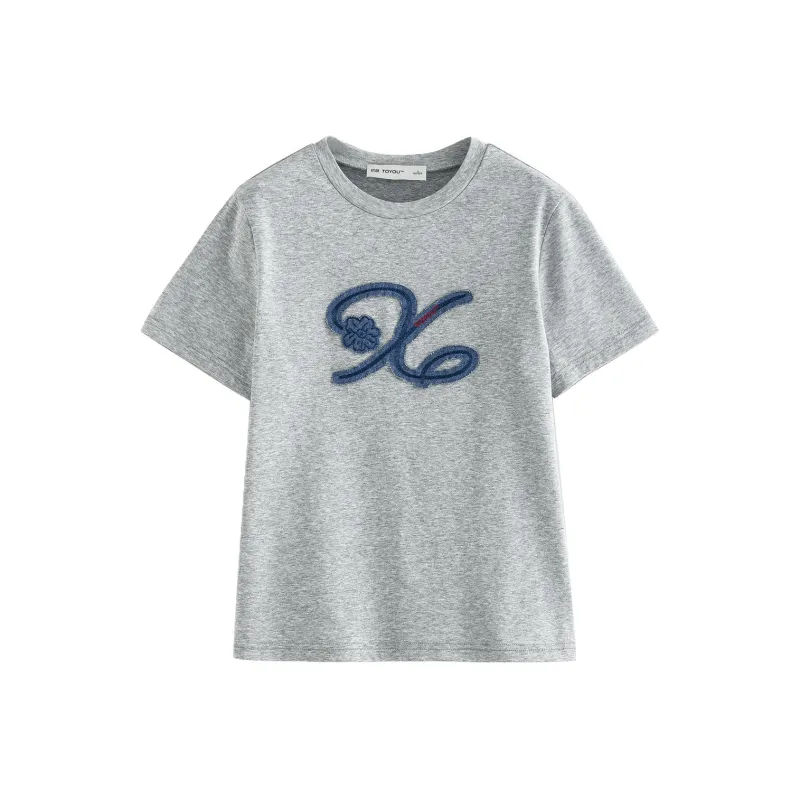 Initial Language T Shirt Women's-5