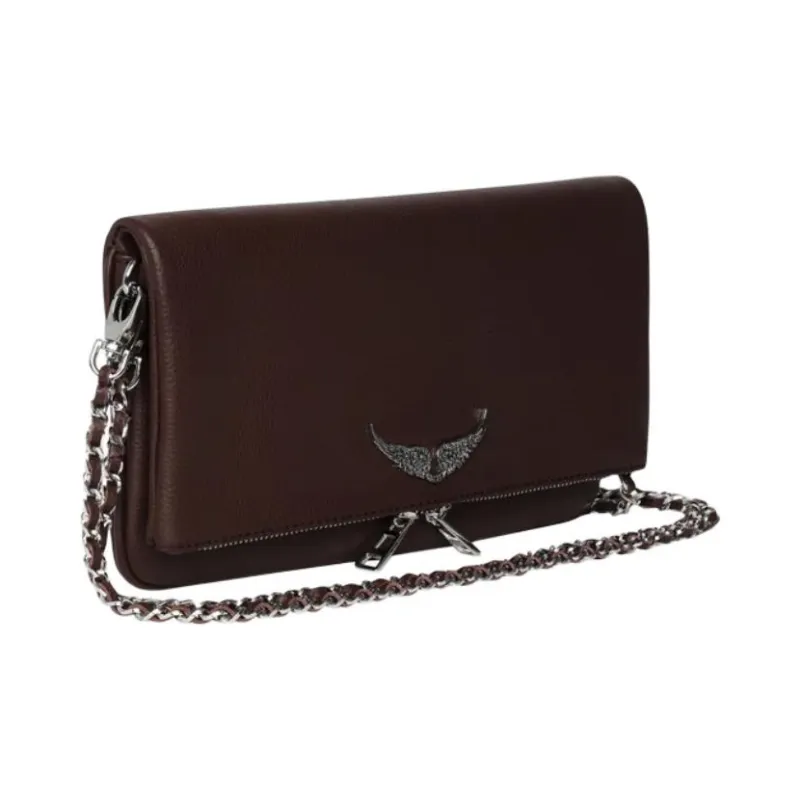 Zadig & Voltaire Cow Leather Shoulder Bag Women's Dark Umber-1