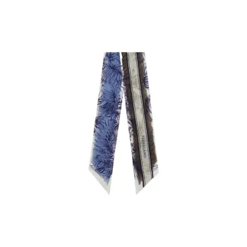 FERRAGAMO Silk Hair Bands Women's Sky Blue