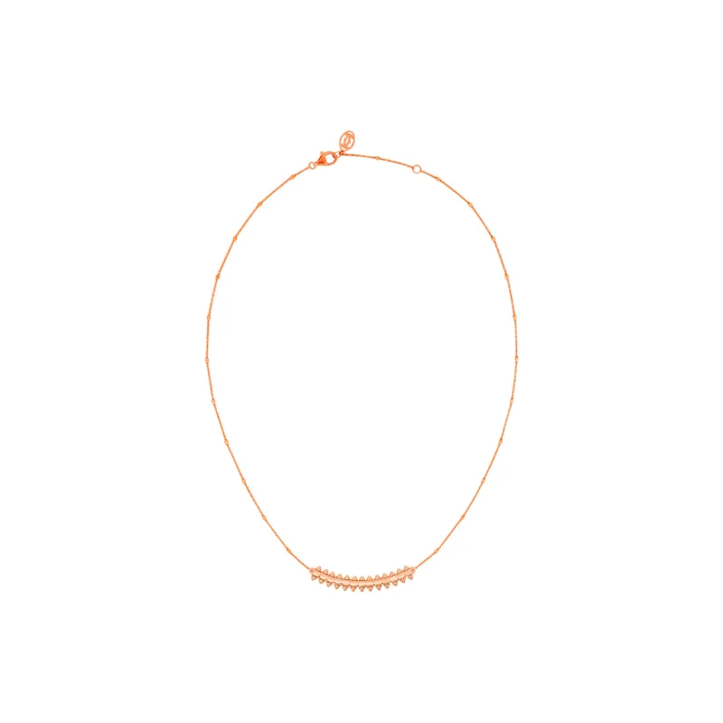 CARTIER Clash De Cartier Collection 18K Rose Gold Necklaces Unisex-1