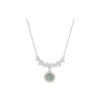 Emerald Glutinous Jade Necklaces Women's
