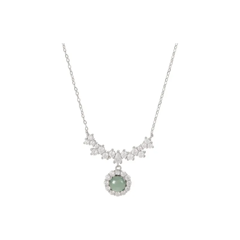 Emerald Glutinous Jade Necklaces Women's-0