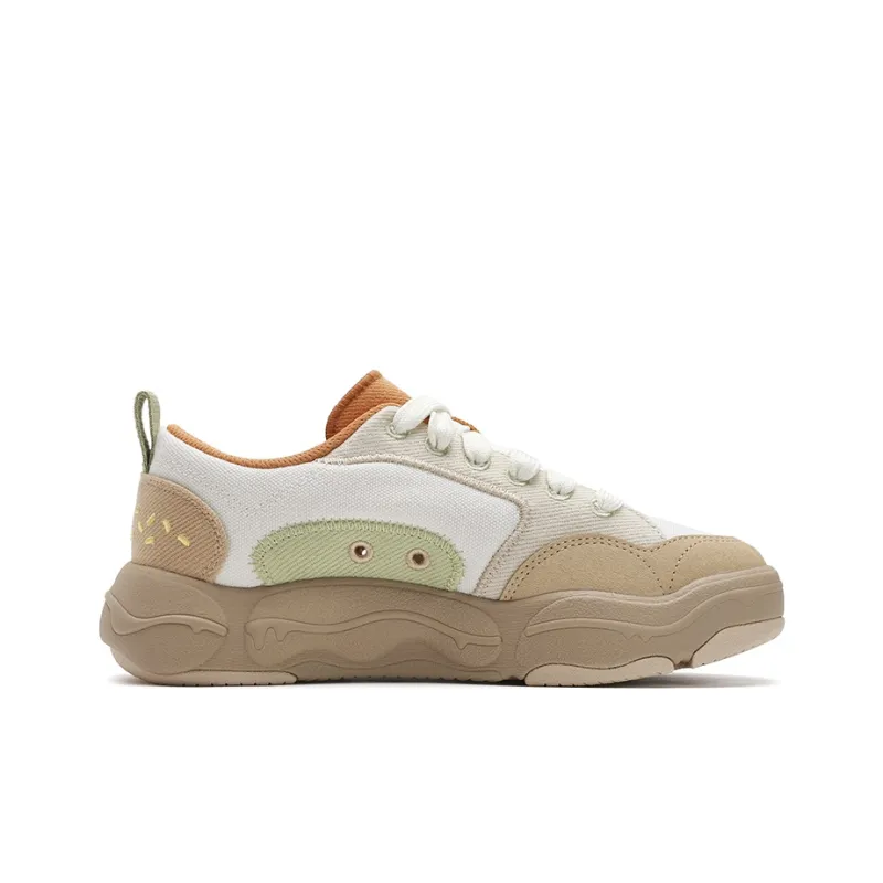 FILA Vintage Collection Low Top Canvas Shoes Women's White Brown-1