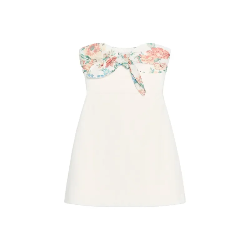 ZARA Sleeveless Dresses Women's White-0
