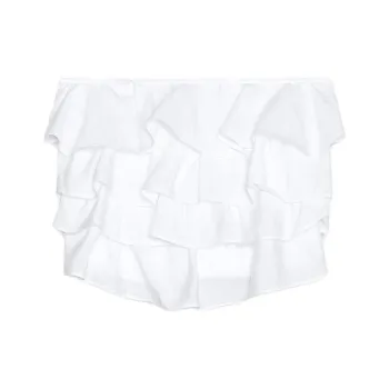 ZARA Strapless Tops Women's White
