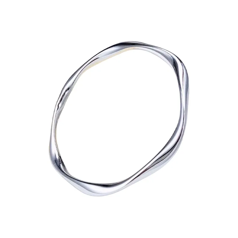 Old Qingyun Silver Building 999 Fine Silver Sterling Silver Bracelets Unisex-0