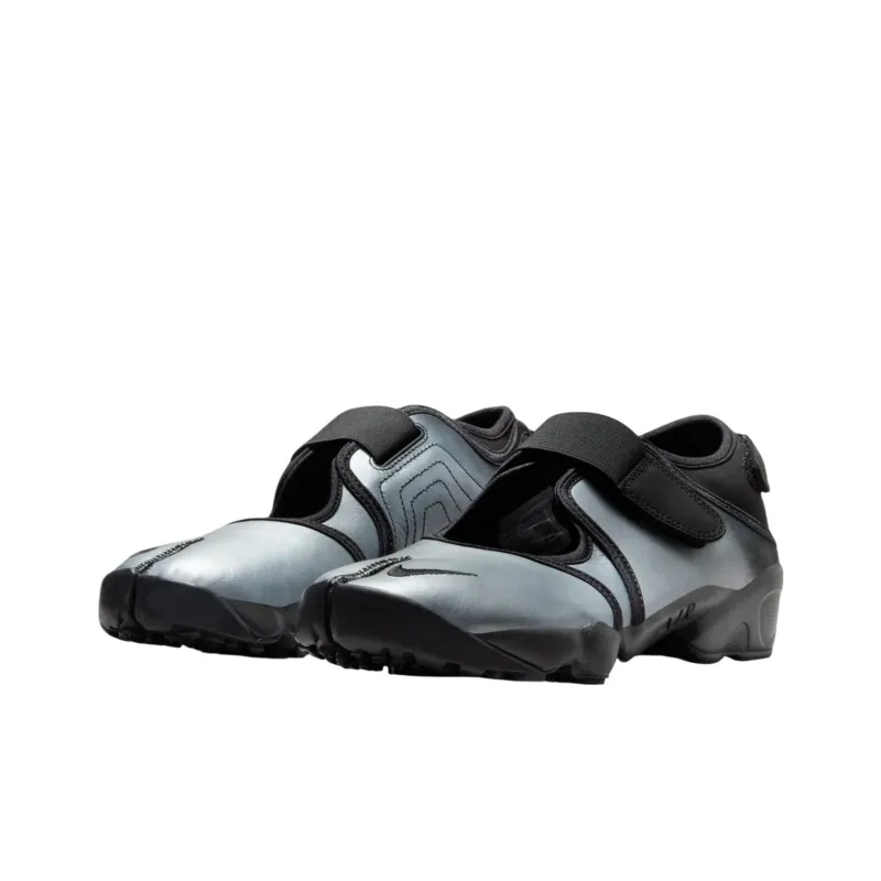 Nike Air Rift Anti Slip Wear Resistant Low Top Casual Shoes Women's Silver Black-2