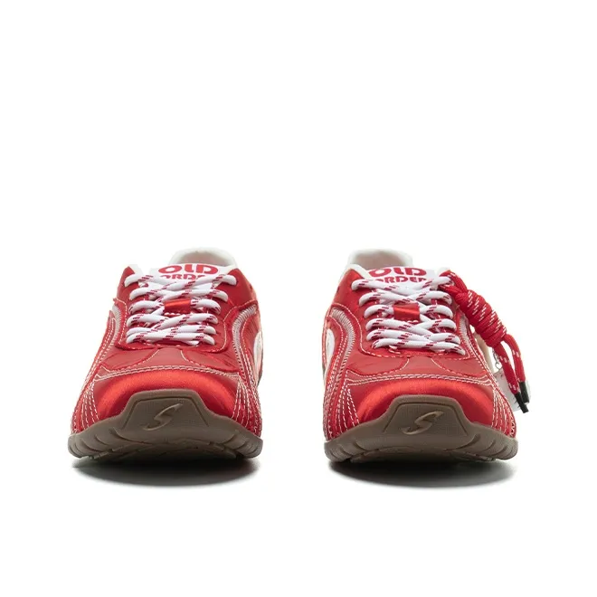 OLD ORDER Breathable And Slip Resistant Low Top Casual Shoes Women's Sparkling Red-2