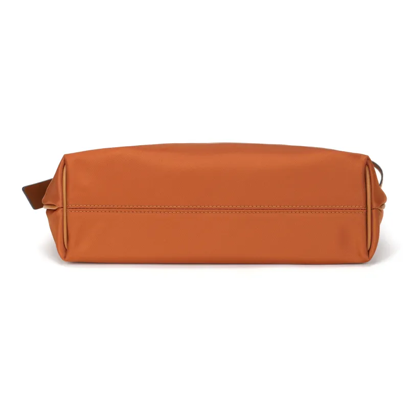 MCM Aren Recycled Nylon Hobo Bag, One Shoulder Handbag Trumpets Women's Cognac Brandy-3