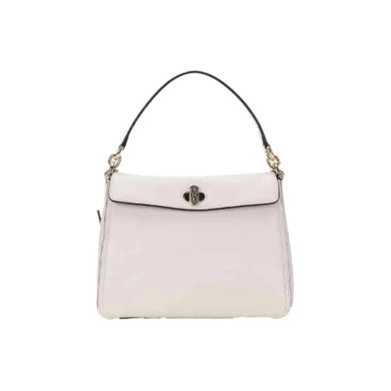 Furla Danae Cow Leather Tofu Bag, Shoulder Bag, Crossbody Bag, Handbag Trumpets Women's Marshmallow White-0