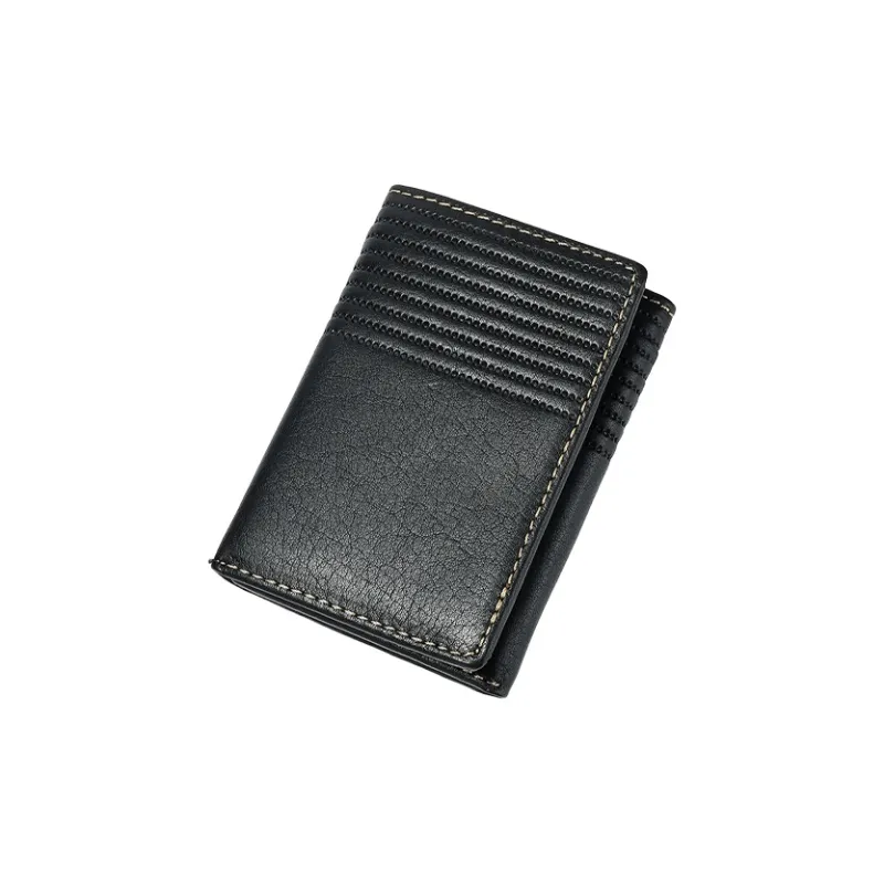 Yalu Top Grain Cow Leather With Polyester Wallet Men's Multicolor-2