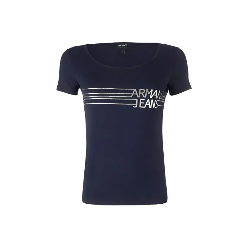 ARMANI JEANS T Shirts Women's Dark Blue-0