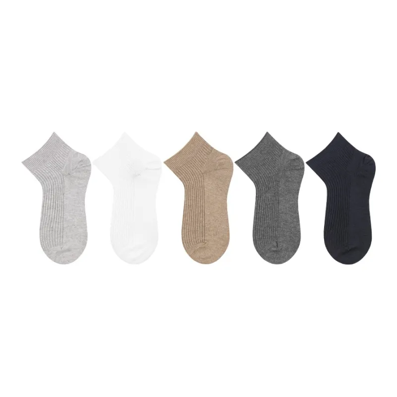 LIANGPU Ankle Socks Men's 5 Pack-0