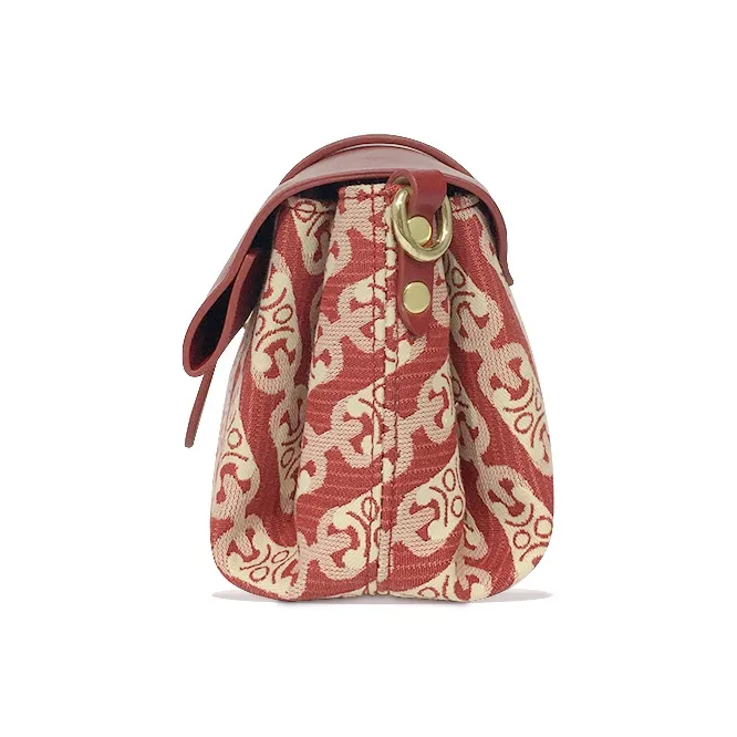 MACK JODAER Synthetic Leather Shoulder Bag Women's Burgundy-3