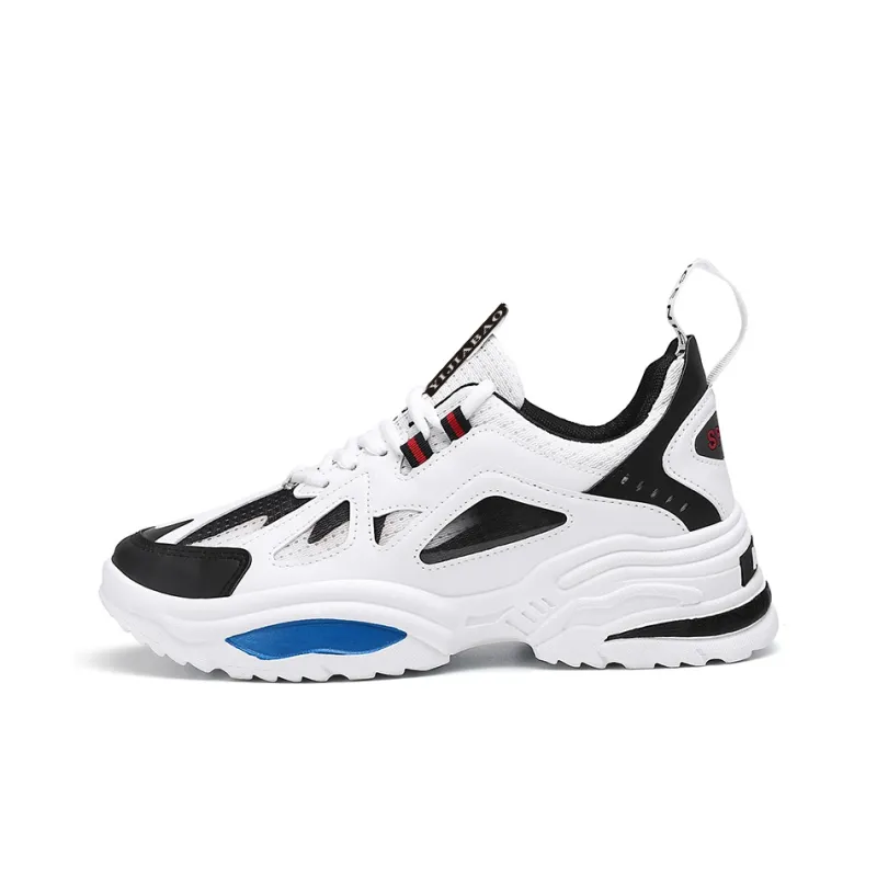 Yi Jiabao Shock Absorbers Slip Resistant Breathable Low Top Chunky Sneakers Men's-5