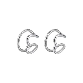 CENTURY&KINDLE S925 Silver Clip On Earrings Women's