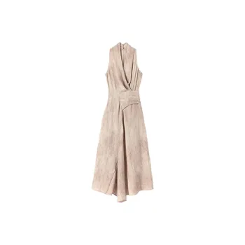 PAZZO Sleeveless Dresses Women's Beige Brown