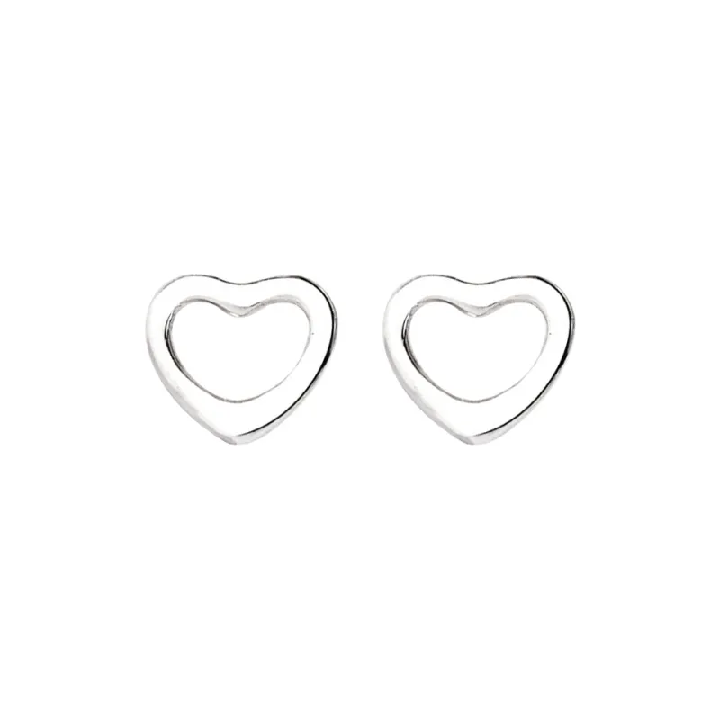 CENTURY&KINDLE S925 Silver Stud Earrings Women's-0