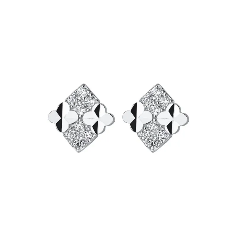 PHOENIXSILY 999 Fine Silver Stud Earrings Women's-0