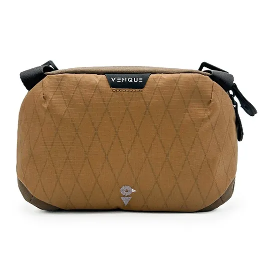 Venque Fabric One Shoulder Waterproof Crossbody Bag Medium Size Unisex White/Black/Olive Green/Mocha-5