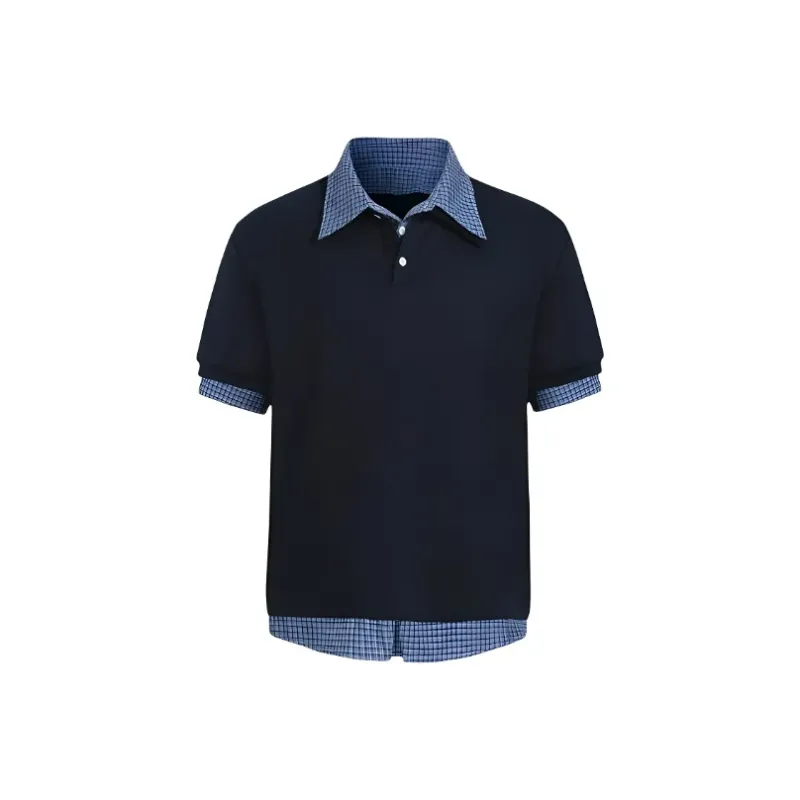 KLAMMKICKS Polo Shirts Unisex Navy Blue-0
