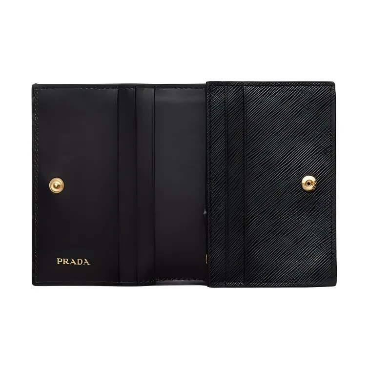 PRADA Leather Wallet Small Size Women's Multicolor-3