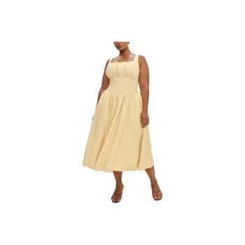 REFORMATION Balia Linen Dress Es Slip Dress Women's