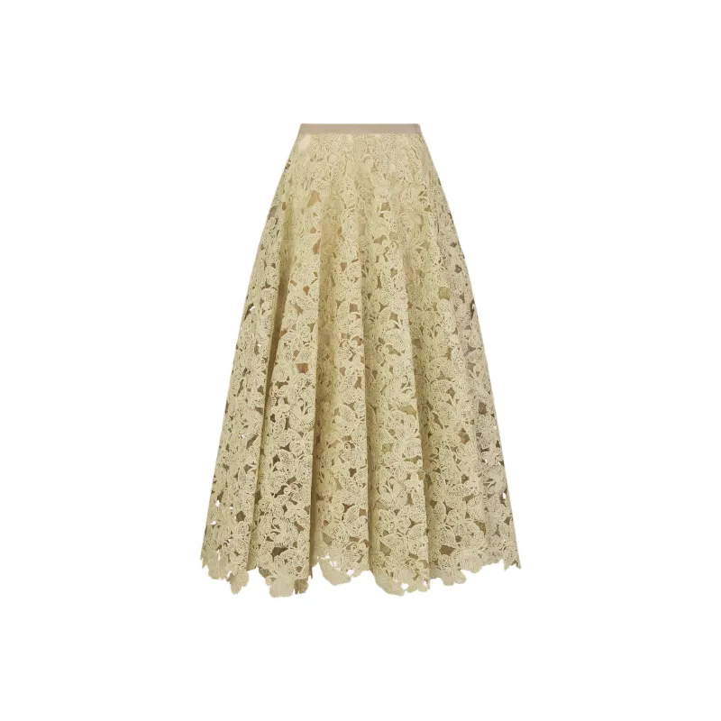 DIOR Dioriviera SS25 Casual Long Skirt Women's Yellow-0