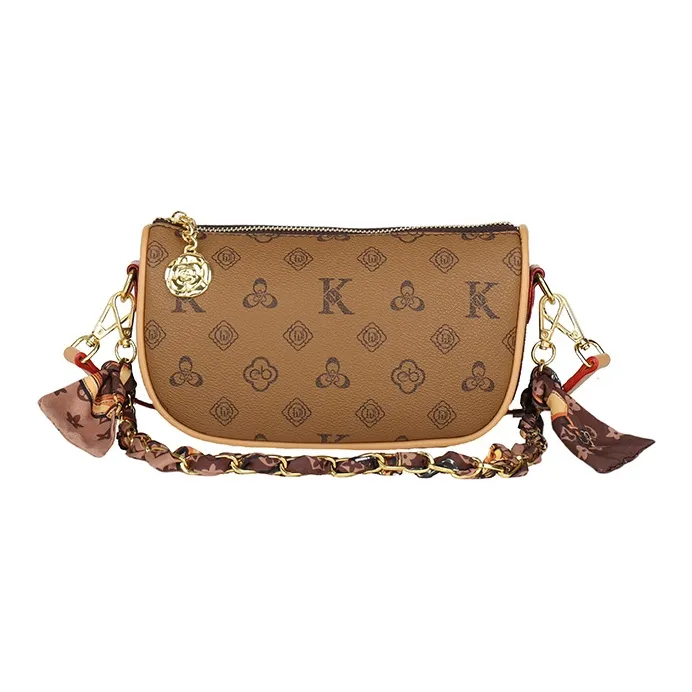 ZOGA PU Shoulder Bag Unisex Coffee/Brown-0
